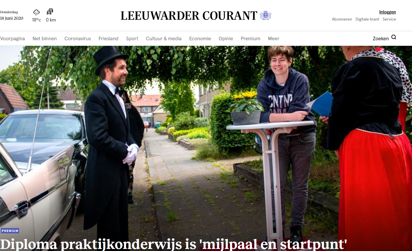 Diploma praktijkonderwijs mijlpaal en startpunt - LC