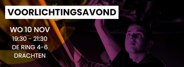 Voorlichtingsavond PRO Drachten