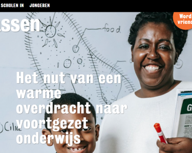 Het nut van een warme overdracht naar voortgezet onderwijs Het nut van een warme overdracht naar voortgezet onderwijs