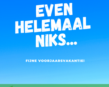 Fijne voorjaarsvakantie!