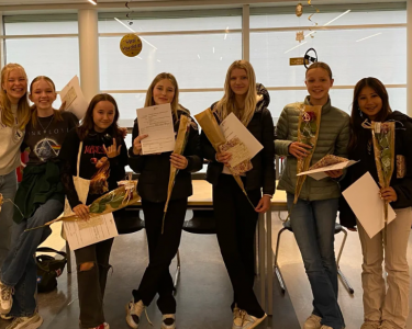 Zeven leerlingen derde jaar Zeven leerlingen derde jaar